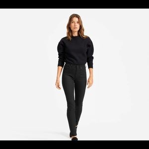 Everlane The High Rise Skinny Black Jeans